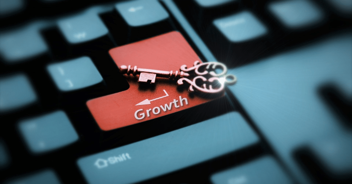 Illustratives Bild für den Blogartikel: B2B Marketing muss heutzutage auf Growth - Wachstum - ausgerichtet sein. Dafür bedarf es genauer Kennzahlen.