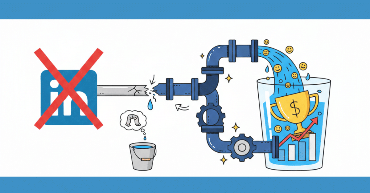 Blog header image LinkedIn allein reicht nicht